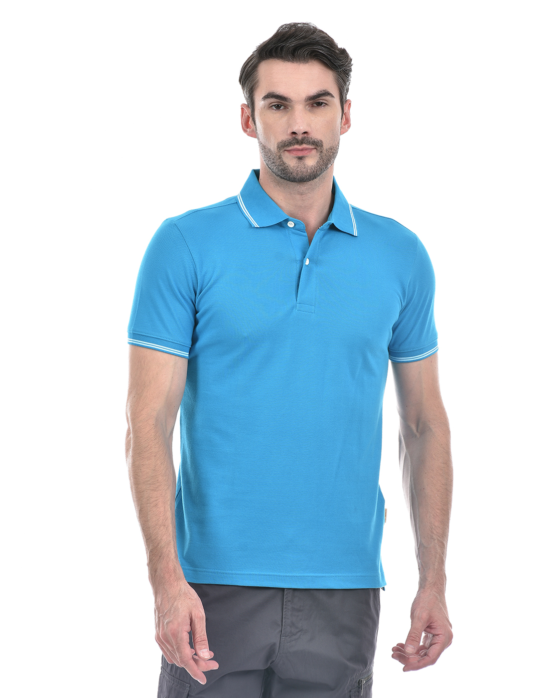 Numero Uno Men Striped Blue T-Shirt